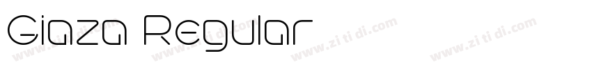 Giaza Regular字体转换